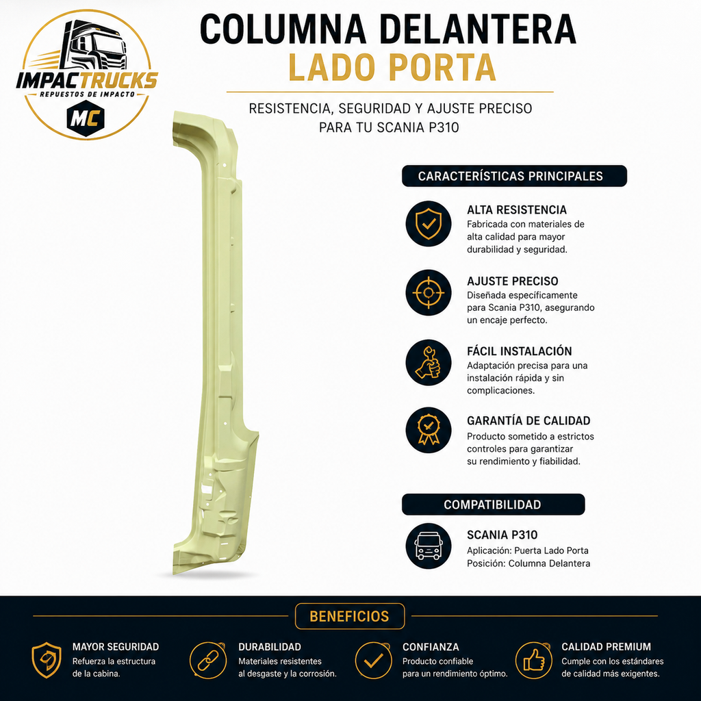 Pilar delantero de la puerta P G R