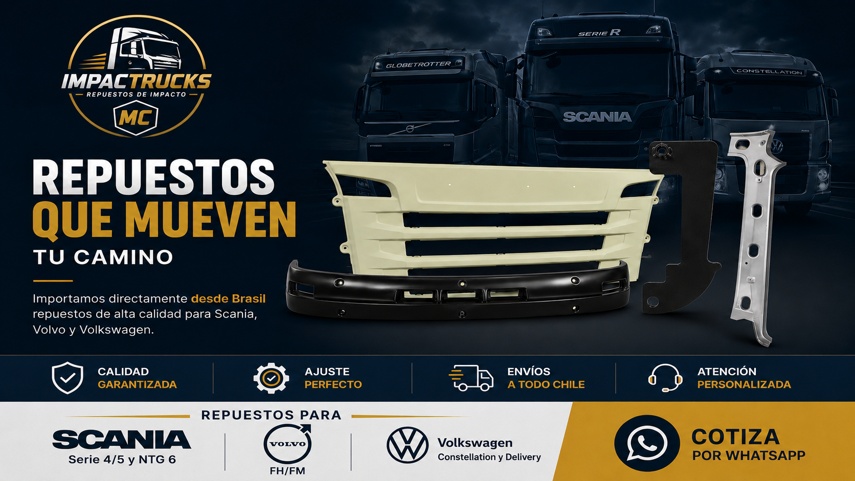 Rejilla Delantera Scania NTG CR 2020